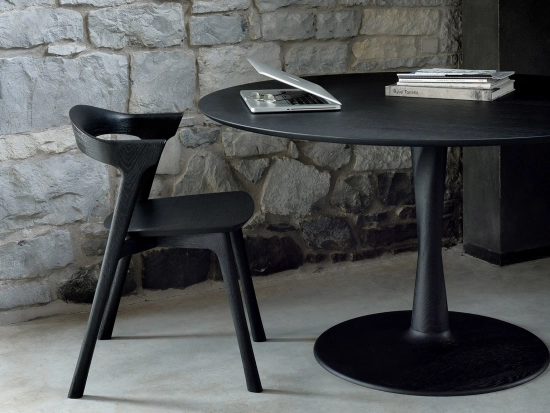 Ethnicraft Torsion Dining Table Oak Black 127cm
