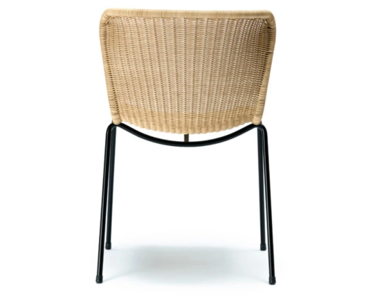 C603 Dining Chair Black Wheat