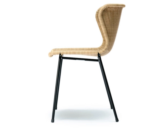 C603 Dining Chair Black Wheat