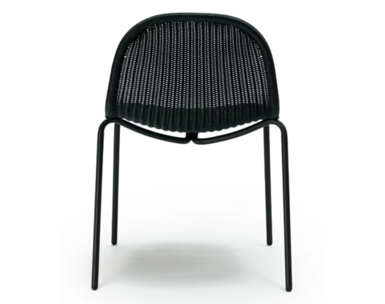 Edwin Stackable Lounge Chair Charcoal Charcoal