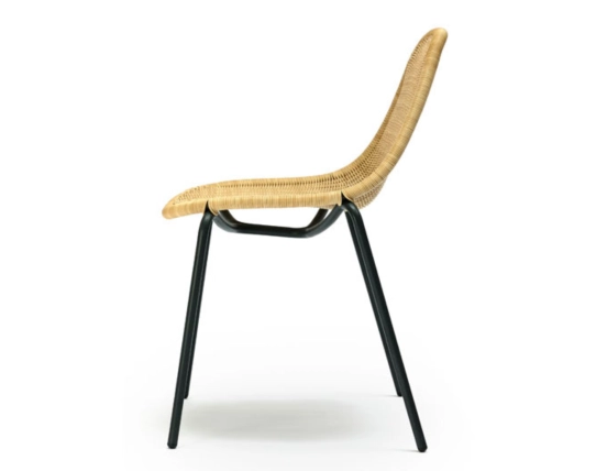 Edwin Stacking Lounge Chair Chacroal Wheat