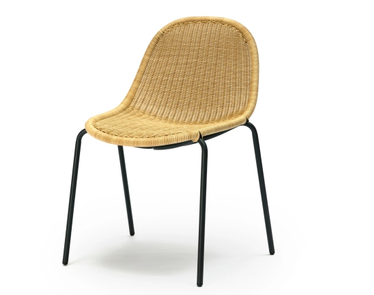Edwin Stacking Lounge Chair Chacroal Wheat