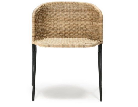 Kaki Armchair Rattan Natural
