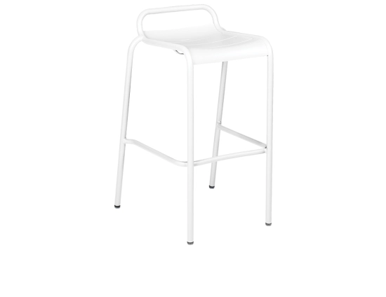 Luxembourg Stool Cotton White