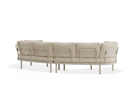 Aluna Outdoorsofa Configc Latte Husk