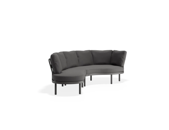 Aluna Outdoorsofa Configa Charcoal Darkgrey