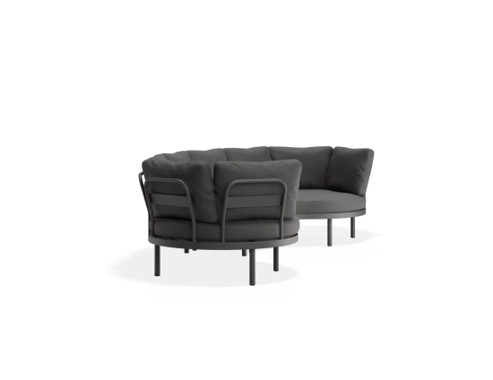 Aluna Outdoorsofa Configc Charcoal Darkgrey