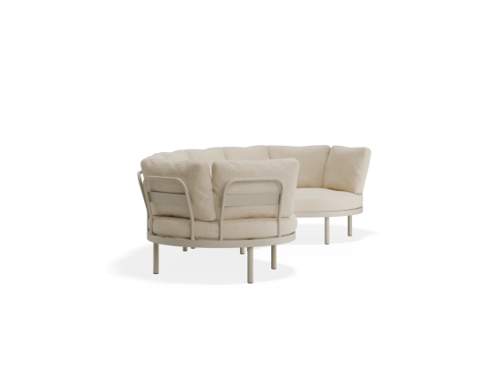 Aluna Outdoorsofa Configc Latte Husk