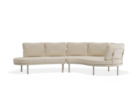 Aluna Outdoorsofa Configa Latte Husk