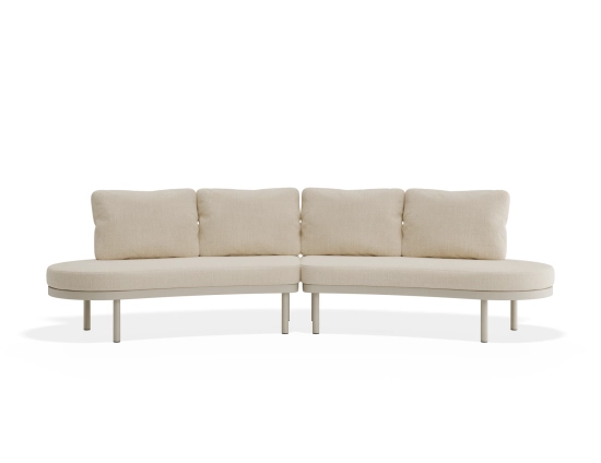 Aluna Outdoorsofa Configb Latte Husk