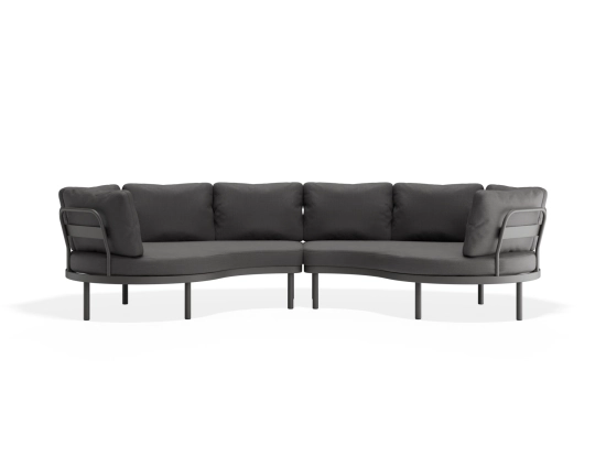 Aluna Outdoorsofa Configc Charcoal Darkgrey