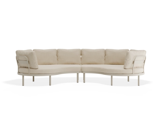 Aluna Outdoorsofa Configc Latte Husk
