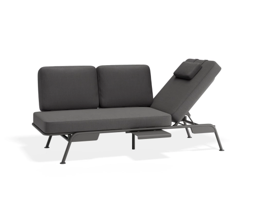 Arla 3seater Charcoal Darkgrey