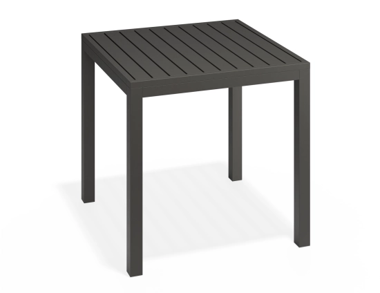 Halki Table 77x77 Charcoal