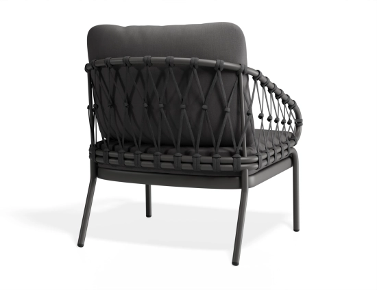 Kara Loungechair Charcoal