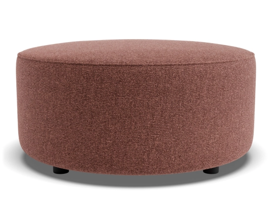 Lune Round High Ottoman 80cm Berry Product