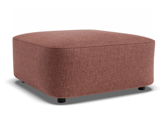 Lune Square High Ottoman 80cm Berry Product