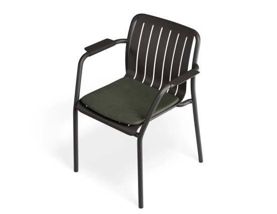 Roku Armchair Charcoal Greenpad