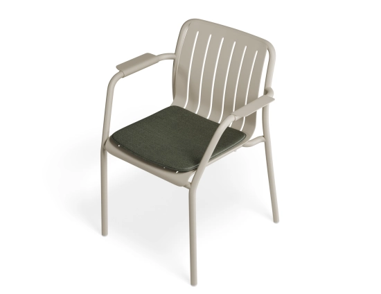 Roku Armchair Latte Greenpad