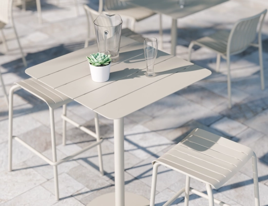 Roku Bar Lifestyle 2 Backless Stool Latte