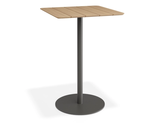 Roku Teakbartable 75x75 Charcoal