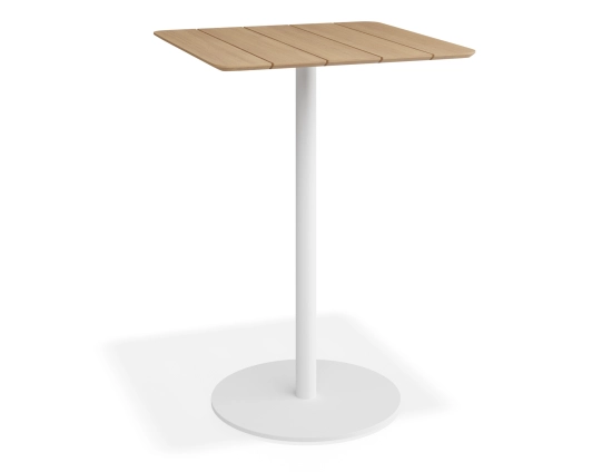 Roku Teakbartable 75x75 White