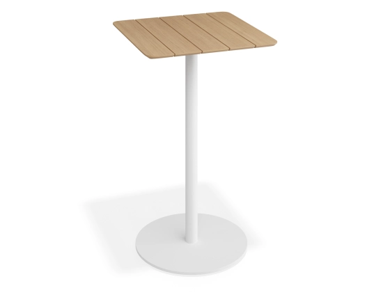 Roku Teakbartable 65x65 Whit