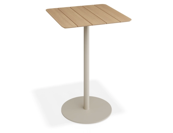 Roku Teakbartable 75x75 Latte