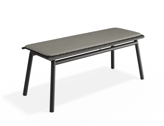Roku Bench120 Lightgrey Charcoal