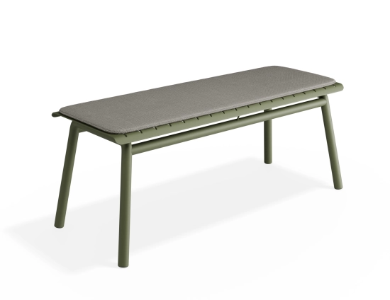 Roku Bench120 Lightgrey Green