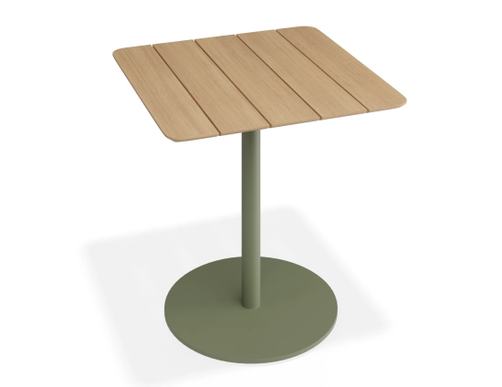 Roku Teakcafetable 75x75 Green