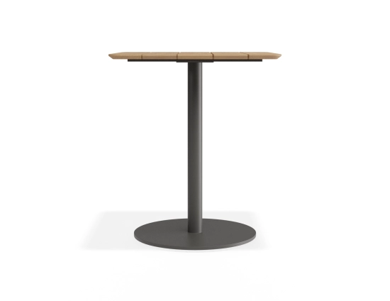 Roku Teakcafetable 65x65 Charcoal