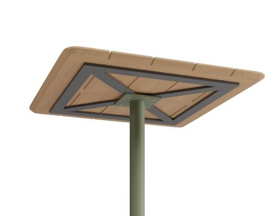 Roku Teakcafetable 75x75 Green