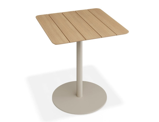 Roku Teakcafetable 75x75 Latte