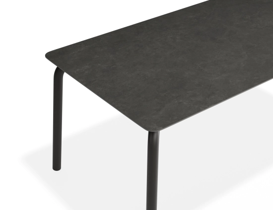 Roku Diningtable 160x90 Basalt Charcoal