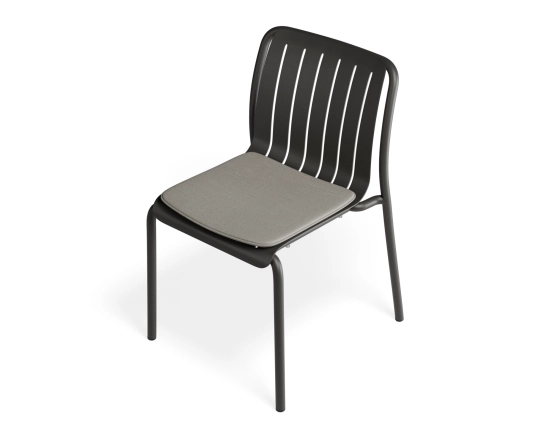 Roku Diningchair Charcoal Lightgreypad