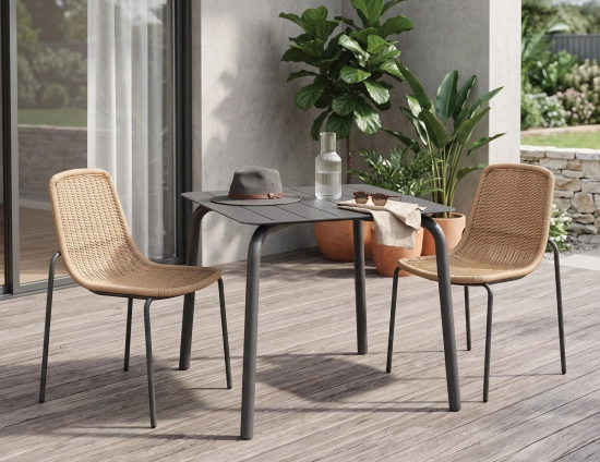 90cm Charcoal Table Roku