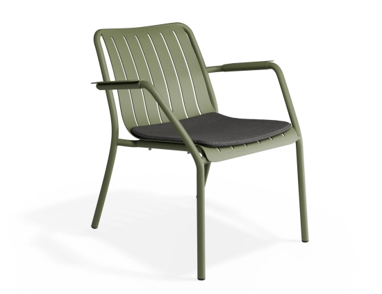 Roku Loungechair Charcoal Green
