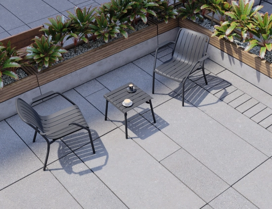 Roku Lounge SideTable Charcoal
