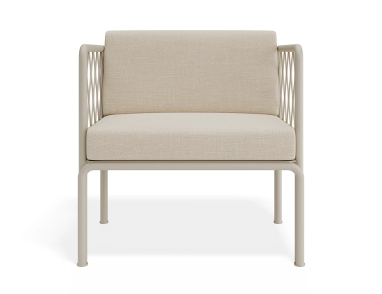 Seville Loungechair Latteframe Huskcushion