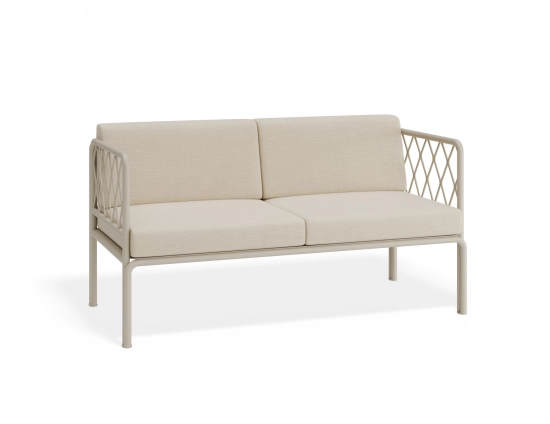 Seville 2seater Latteframe Huskcushion