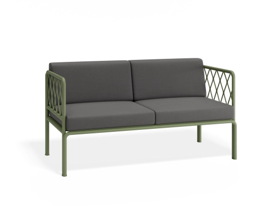 Sevillev2 2seater Greenframe Darkgreycushion