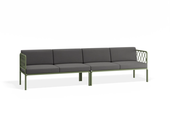 Sevillev2 4seater Greenframe Darkgreycushion