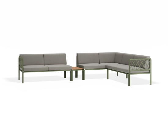 Sevillev2 Configj Greenframe Lightgreycushion Teakextension