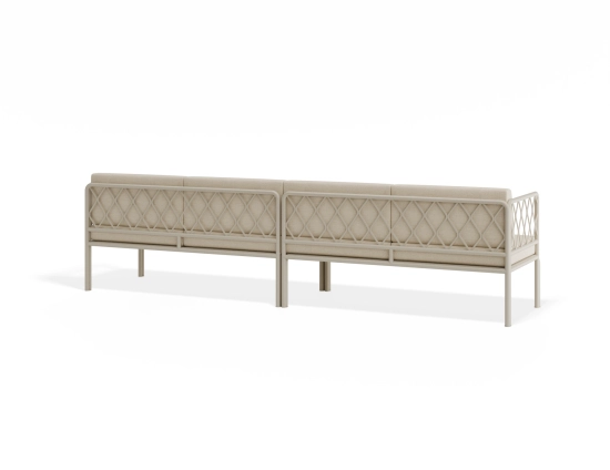 Seville 4seater Latteframe Huskcushion