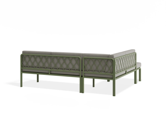Sevillev2 Configh Greenframe Lightgreycushion Cushionextension