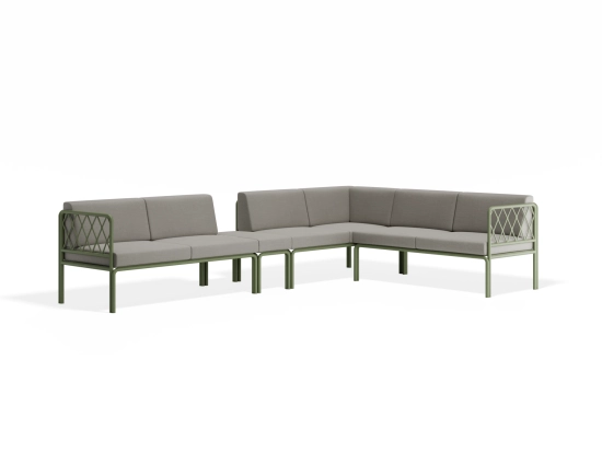 Sevillev2 Configj Greenframe Lightgreycushion Cushionextension