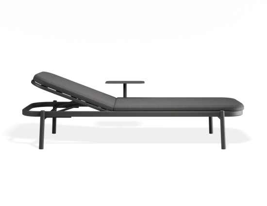 Verano Sunlounge Sidetable Charcoalframe Darkgreyfabric