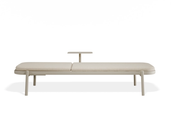 P 3b Verano Sunlounge Sidetable Latteframe Huskfabric