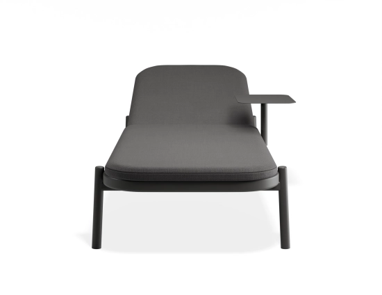 Verano Sunlounge Sidetable Charcoalframe Darkgreyfabric